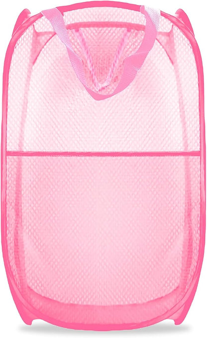 Collapsible Pop Up Laundry Hamper, Extra Large Mesh Foldable Laundry Basket by BuyongwantJewelry