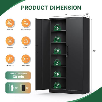 Letaya Metal Garage Storage Cabinets - Image 3