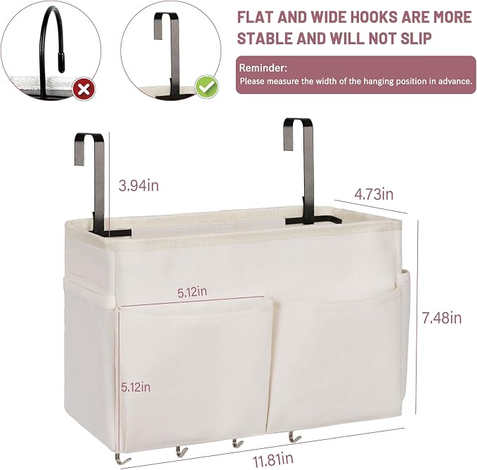 Bedside Storage Organizer 5 Pockets - Image 2