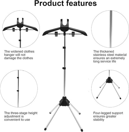 Adjustable Steamer Stand for Clothes, Portable Steamer Rack for Clothes - Image 4