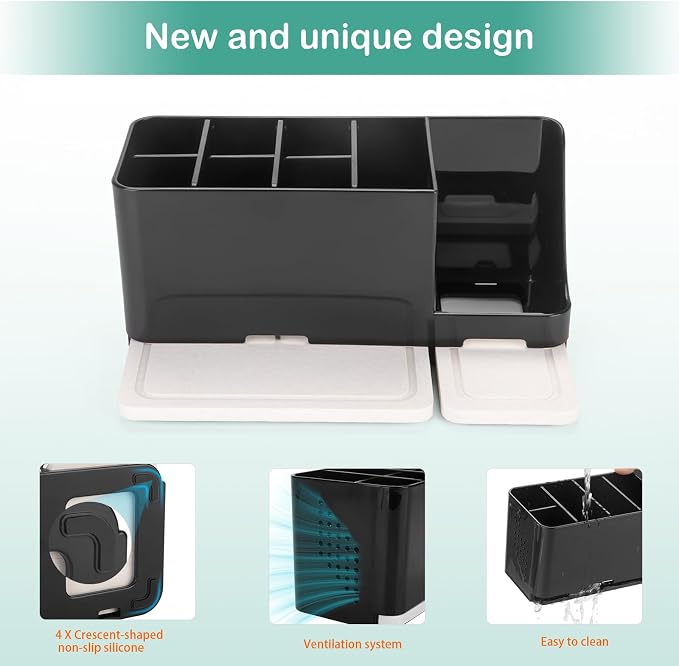 Toothbrush Holder for Bathroom Organizer - Image 3