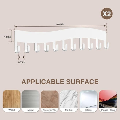 Wall Necklace Organizer Holder: Wall Mounted Jewelry Hanging Storage Necklaces - Image 4