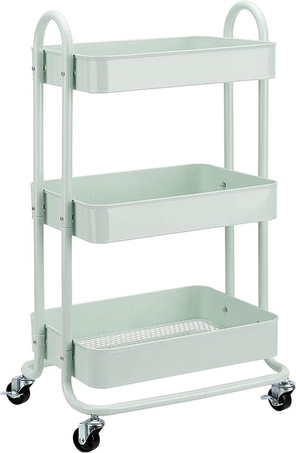 Amazon Basics 3-Tier Metal Rolling Utility or Kitchen Cart by AmazonBasics