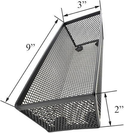 HAHIYO Stackable Mesh Tray Cup 9 x 3 x 2 inches Sturdy Container - Image 3