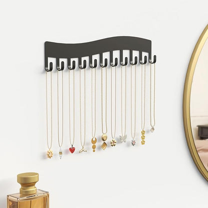 Wall Necklace Organizer Holder: Wall Mounted Jewelry Hanging Storage Necklaces - Image 2