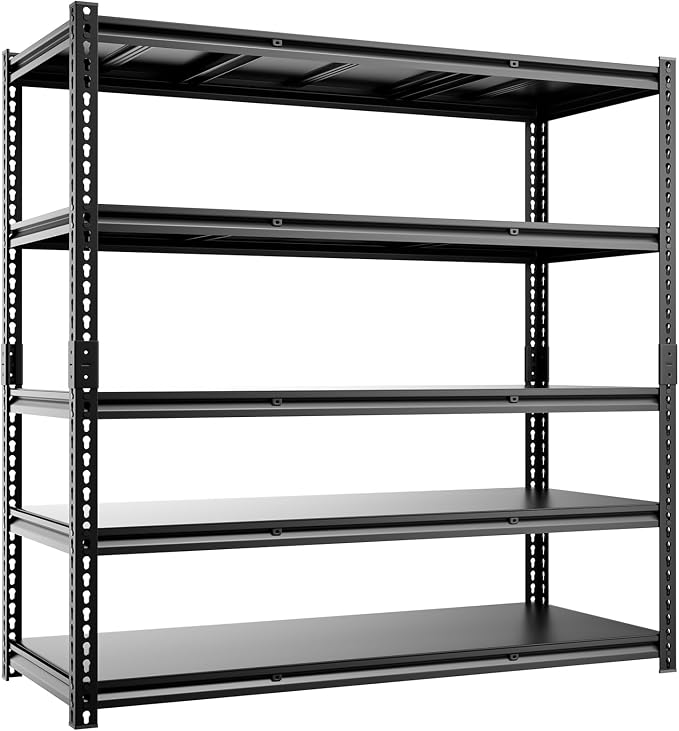 5 Tier 60”D X 24”W X 78”H Garage Shelves Heavy Duty 3000LBS Adjustable Metal by cynnda