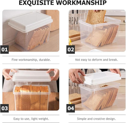 BESPORTBLE 2pcs Transparent Bread Storage Box - Image 6
