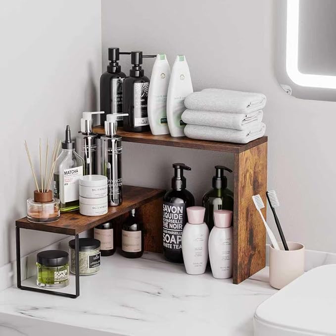 Kitchen Countertop Organizer, Spice Rack Cabinet Organizer Shelf Stackable - Image 6