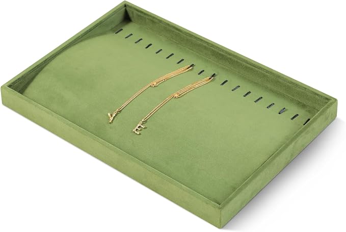 Velvet Jewelry Display Tray For Bracelet Pendant Necklace, Drawer Insert - Image 3