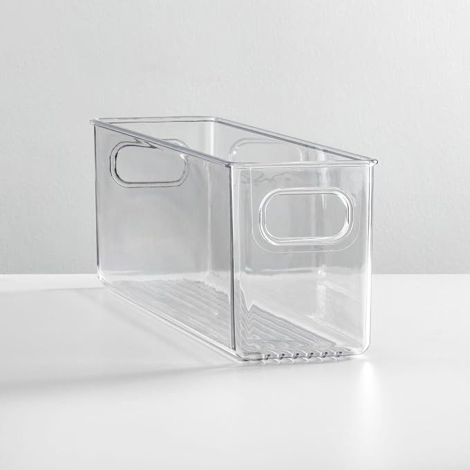 mDesign Plastic Long Stackable Storage Organizer Container, Organization Bin - Image 5