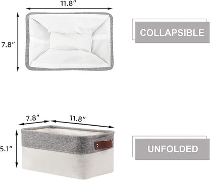 HNZIGE Small Storage Baskets for Organizing Fabric Storage Baskets for Shelves - Image 6