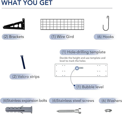 FLEXIMOUNTS Garage Wall Shelving, 1x4 ft, Includes 6 Bike Hooks, Wall Shelf - Image 7