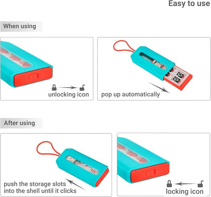 Switch Game Card Case for 6 Nintendo Games and 12 Micro SD Cards, Switch Card - Image 4