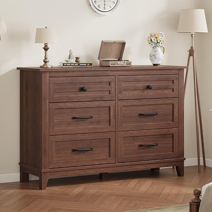 GarveeHome 6 Dresser for Bedroom, 47 in Wide Drawer Dresser - Image 7