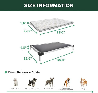 FXW TitanNest Chew-Proof Elevated Dog Bed, Raised Cot - Image 6
