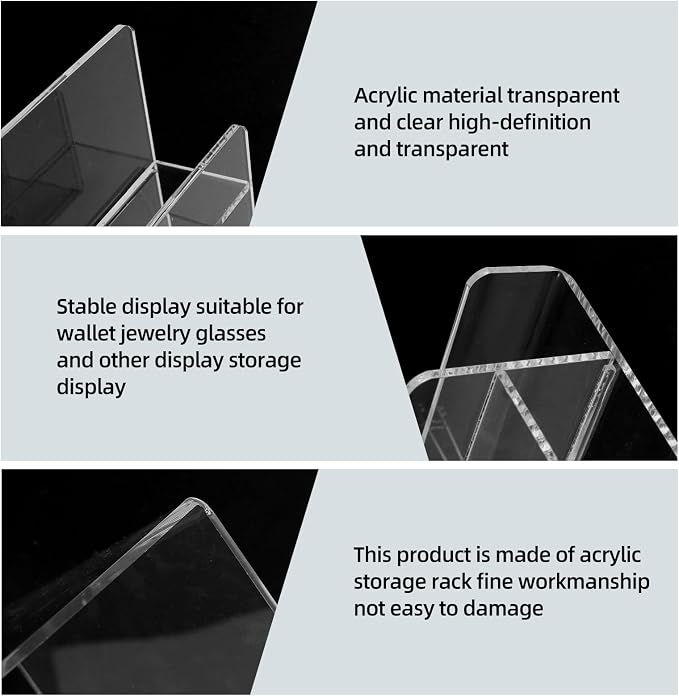 Acrylic Wallet Display Stand Purse Handbag Organizer, Acrylic Display Shelf - Image 5