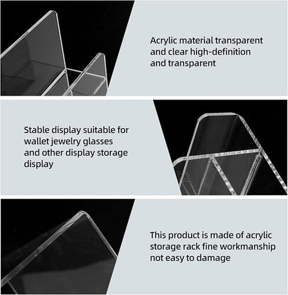 Acrylic Wallet Display Stand Purse Handbag Organizer, Acrylic Display Shelf - Image 4