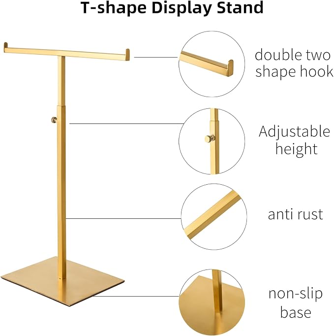 Purse Display Stand Set of 2 Jewelry Tower Stainless Steel Jewelry Handbags - Image 6