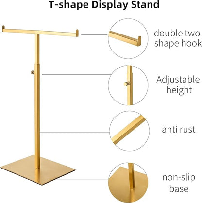 Purse Display Stand Set of 2 Jewelry Tower Stainless Steel Jewelry Handbags - Image 6