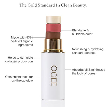 Ogee Sculpted Face Stick Certified Organic Highlighter Makeup - Image 4