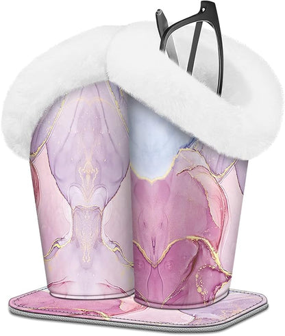 Fintie Plush Lined Double Eyeglasses Holder by Fintie