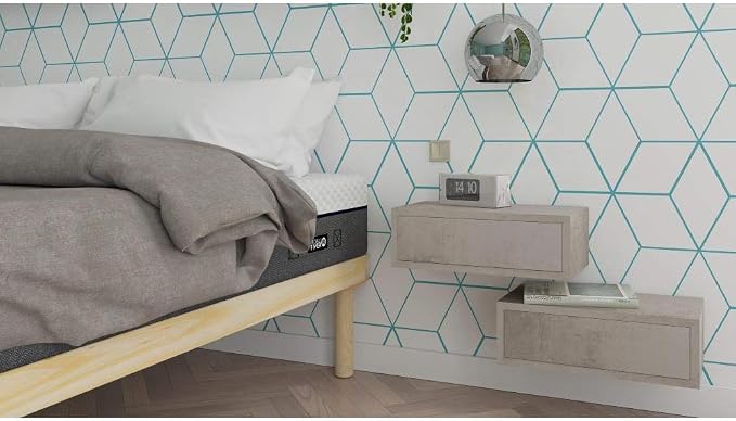 Mobili Fiver, Riccardo Floating nightstand, Ashwood White, Made in Italy - Image 9