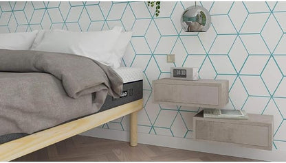 Mobili Fiver, Riccardo Floating nightstand, Ashwood White, Made in Italy - Image 9