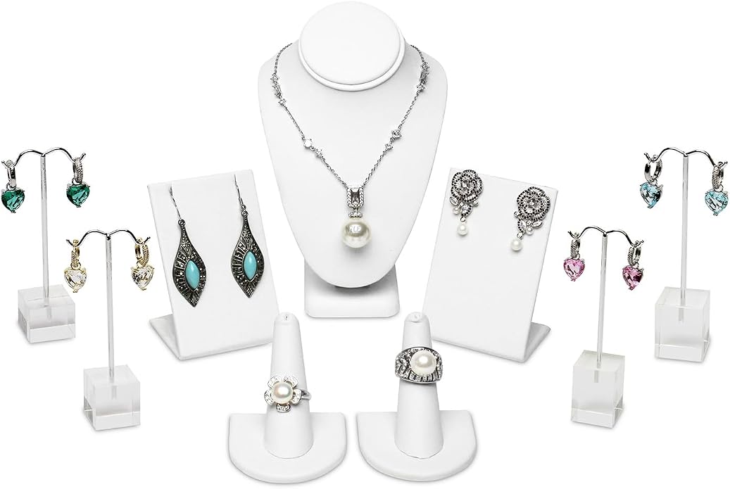 MOOCA Jewelry Display Set, Necklace Display Bust, Earring Organizer, Ring by Mooca