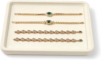 Microfiber Jewelry Display Flat Tray by Woodten