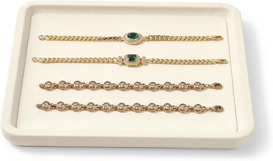 Microfiber Jewelry Display Flat Tray by Woodten