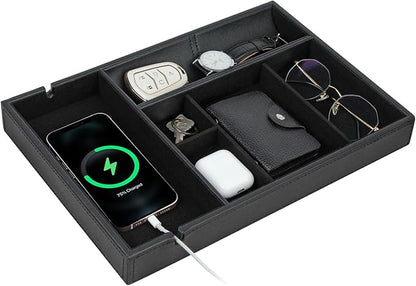 HofferRuffer Faux Leather Valet Tray by HofferRuffer