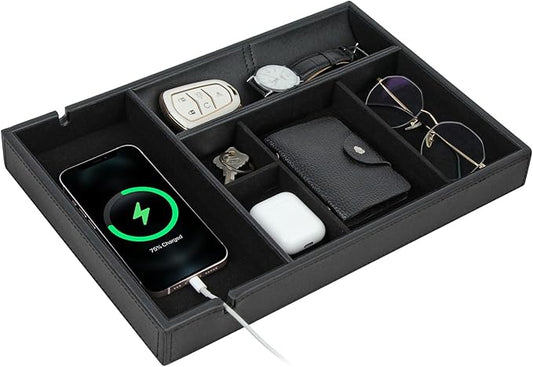 HofferRuffer Faux Leather Valet Tray by HofferRuffer