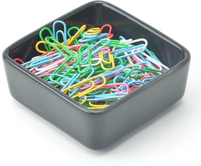 2 PCS Ceramic Paper Clip Organizer, Square Dispenser - Image 3