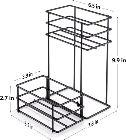 4 Bottle Coffee Syrup Organizer Coffee Syrup Rack - Image 2