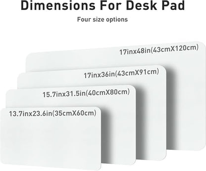 Aothia Leather Desk Pad Protector, Office Mat, Large Mouse Pad, Non-Slip PU - Image 4