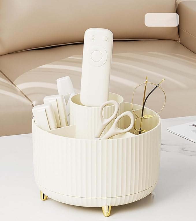 360 Degree Rotating Makeup Brush Holder Organizer Detachable Design 5 Slot Make - Image 8