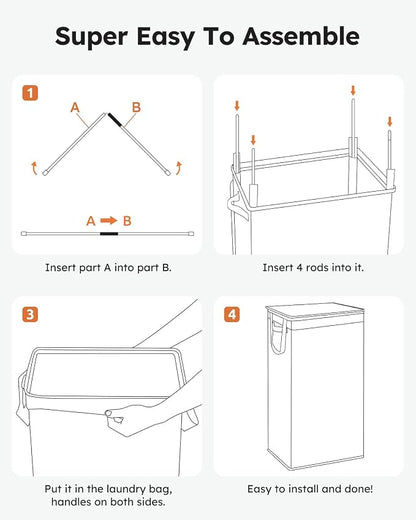 SOLEDI Slim Laundry Hamper - Image 7