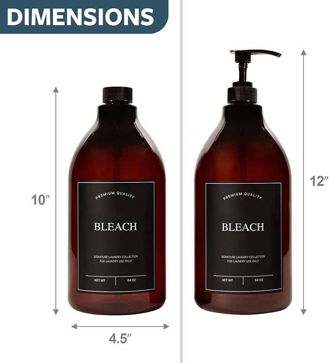 Calindiana Modern Farmhouse Bleach Liquid Laundry Detergent Dispenser - Image 3