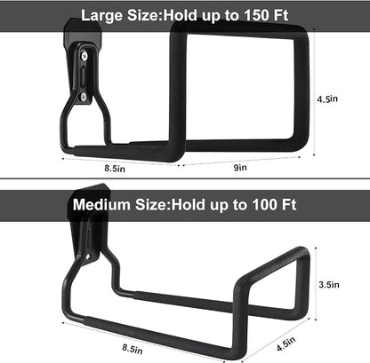 Metal Hose Reel, Hose Holder Hose Hanger Heavy Duty Hose Holders Wall Mount - Image 7