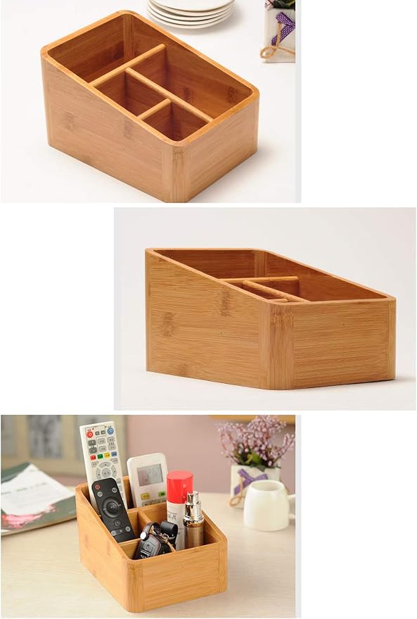 VolksRose Desk Remote Control Holder Multi-Function Coffee Table Office - Image 7