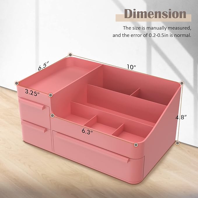 Makeup Organizer with Drawers, Countertop Organizer - Image 6
