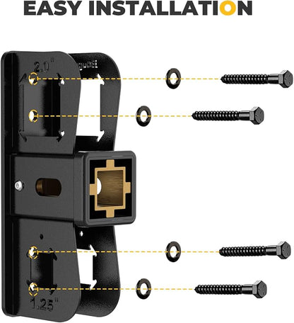BougeRV Hitch Wall Mount, Adjustable 1.25"/2" Receiver, Heavy Duty 300LBS Bike - Image 4