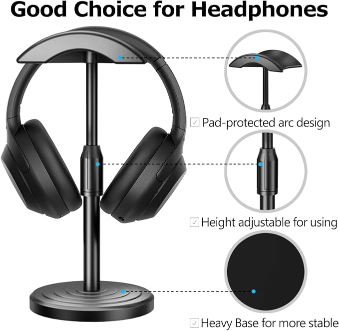 Headphone for Desk Hanger Holder Organizer Keeper Racks Storage Mount Gaming - Image 2