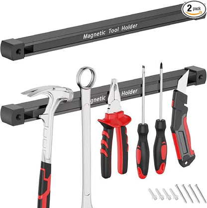 Double Sided Magnetic Tool Holder, 12 Inch Magnetic Tool Bar, Heavy Duty Wall by Unknown