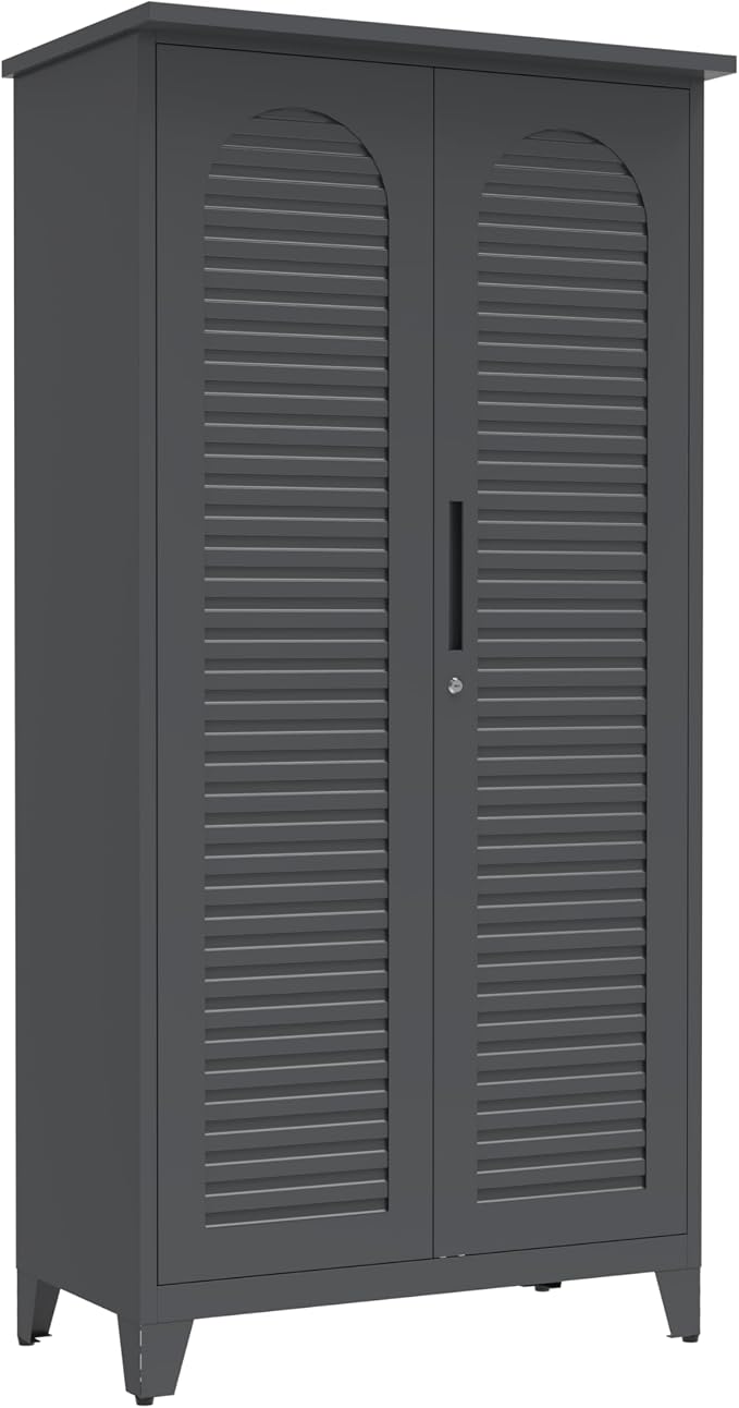 Tall Metal Tool Storage Cabinet - Image 8