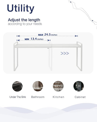 Nxconsu Expandable Cabinet Shelf Organizer Riser - Image 5