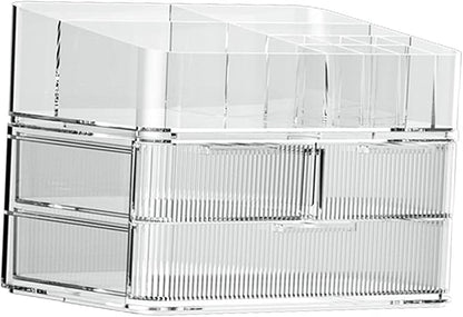 Fenteer Makeup Organizer Drawer Organizer Clear Large Capacity Cosmetic Display - Image 4