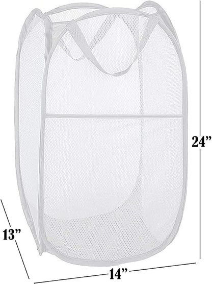 BATTOO Deluxe Strong Mesh Pop up Laundry Hamper Basket - Image 2