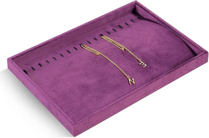 Velvet Jewelry Display Tray For Bracelet Pendant Necklace, Drawer Insert - Image 4