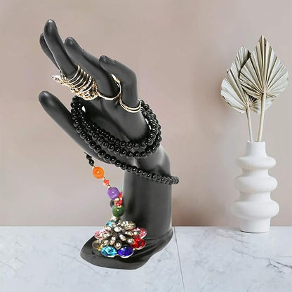 Resin Lotus Flower Ring and Bracelet Artcraft Hand Display Rack - Image 2